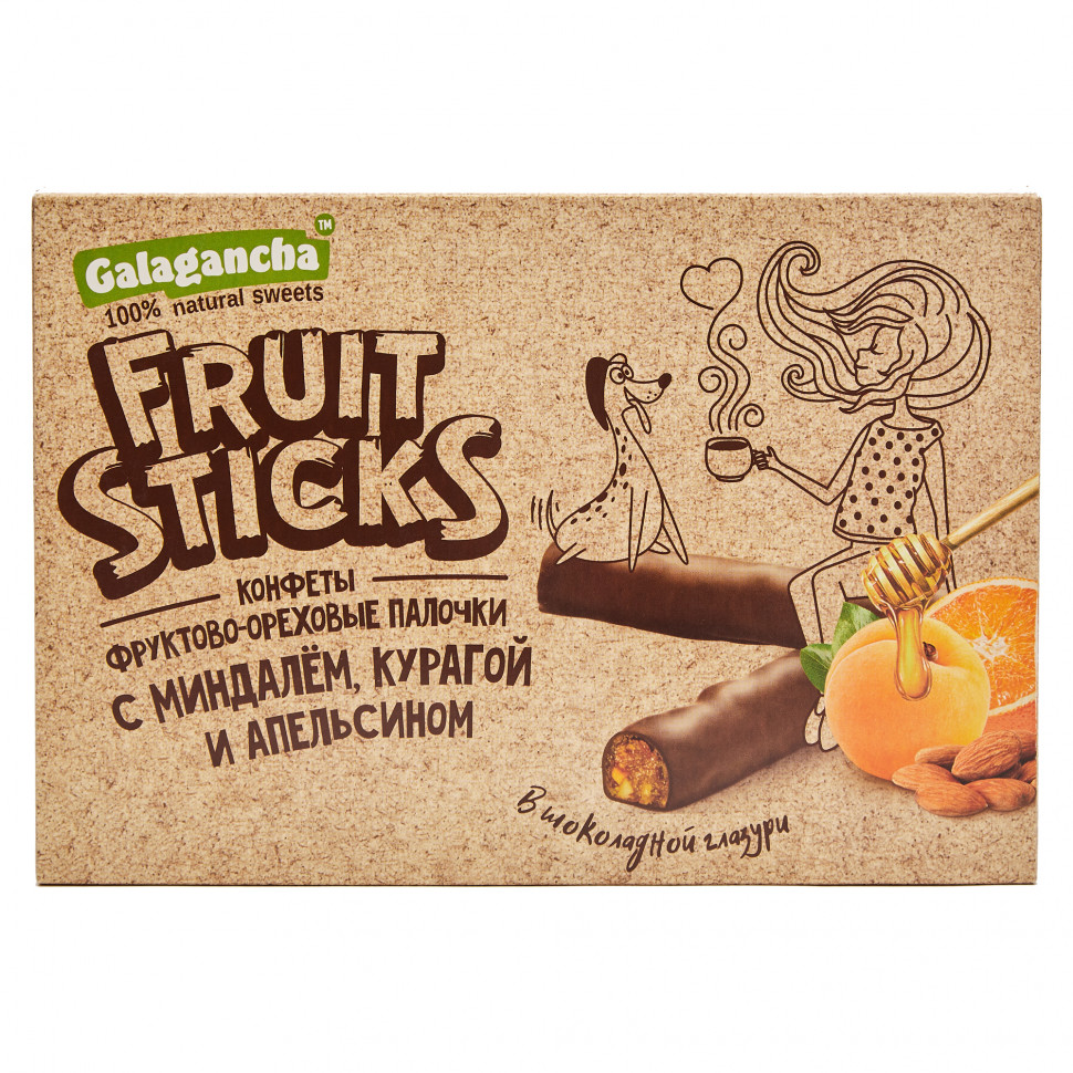  Берестов КРАФТ Fruit Stiсks с курагой и миндалем, 175г   в Усолье-сибирском