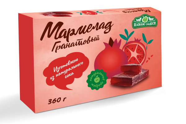 №2 Мармелад  "Гранатовый" белевский 360г  в Усолье-сибирском