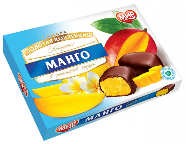 №2 КФ МИР Манго-Кокос в шоколадной глазури 160г  в Усолье-сибирском